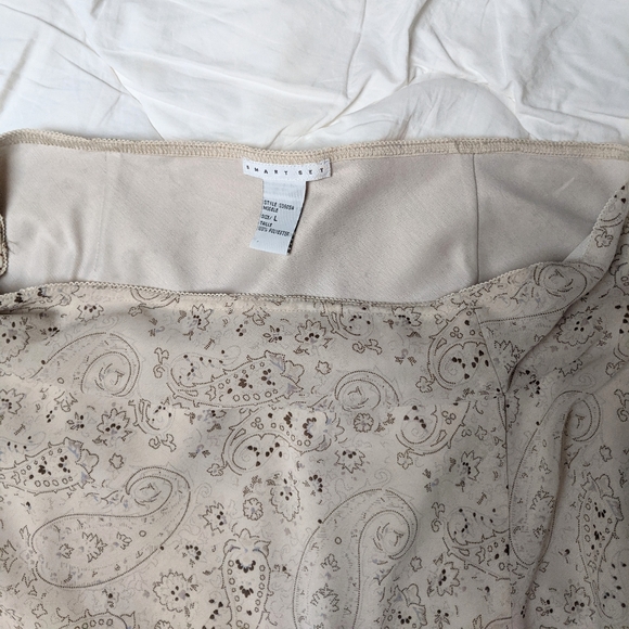 y2k paisley print midi skirt - Picture 3 of 4